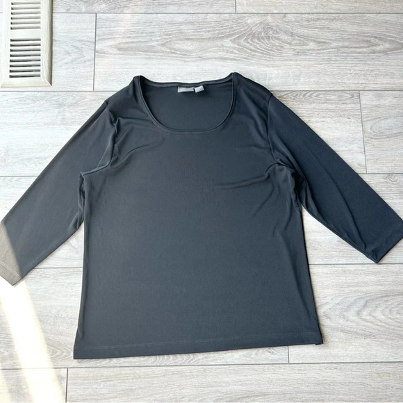 Additions by Chico’s Black Jersey Tunics Blouse - Picture 4 of 12